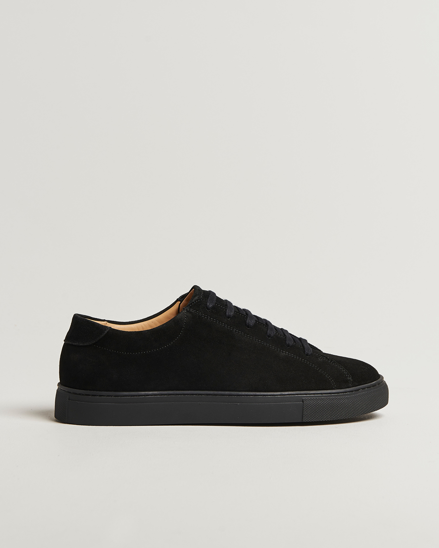Homme | Baskets | Myrqvist | Oaxen Monochrome II Sneaker Black Suede