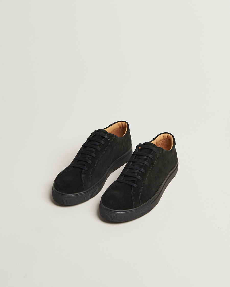 Homme | Baskets | Myrqvist | Oaxen Monochrome II Sneaker Black Suede