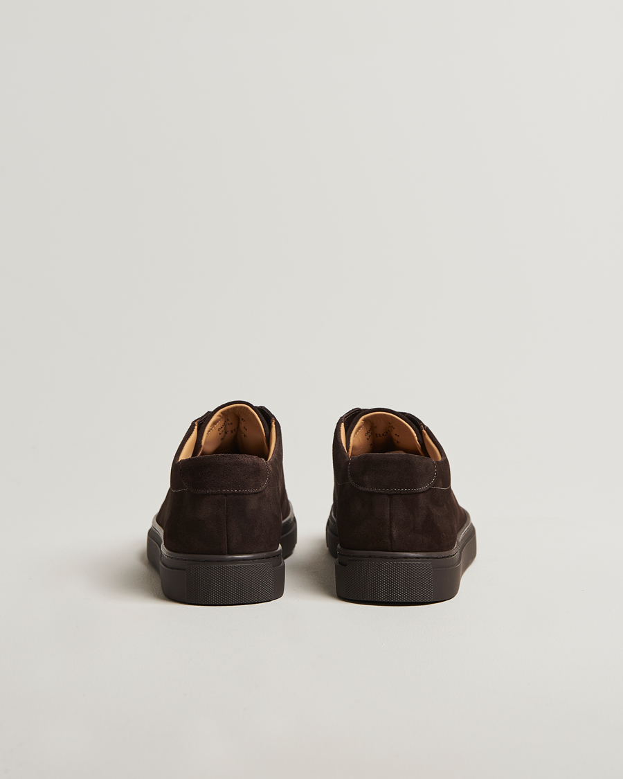 Homme | Baskets | Myrqvist | Oaxen Monochrome II Sneaker Dark Brown Suede