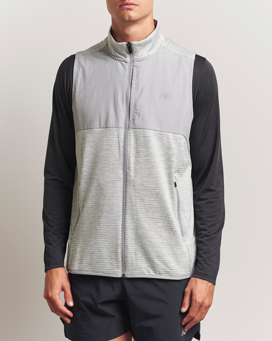 Homme | Manteaux Et Vestes | New Balance Running | New Balance Heat Grid Vest Grey
