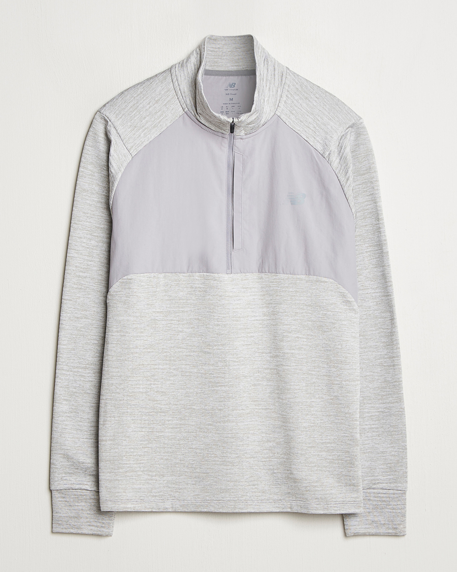 Homme | Pulls Et Tricots | New Balance Running | Heat Grid Half Zip Athletic Grey