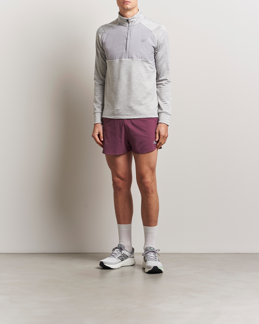 Homme | Pulls Et Tricots | New Balance Running | Heat Grid Half Zip Athletic Grey