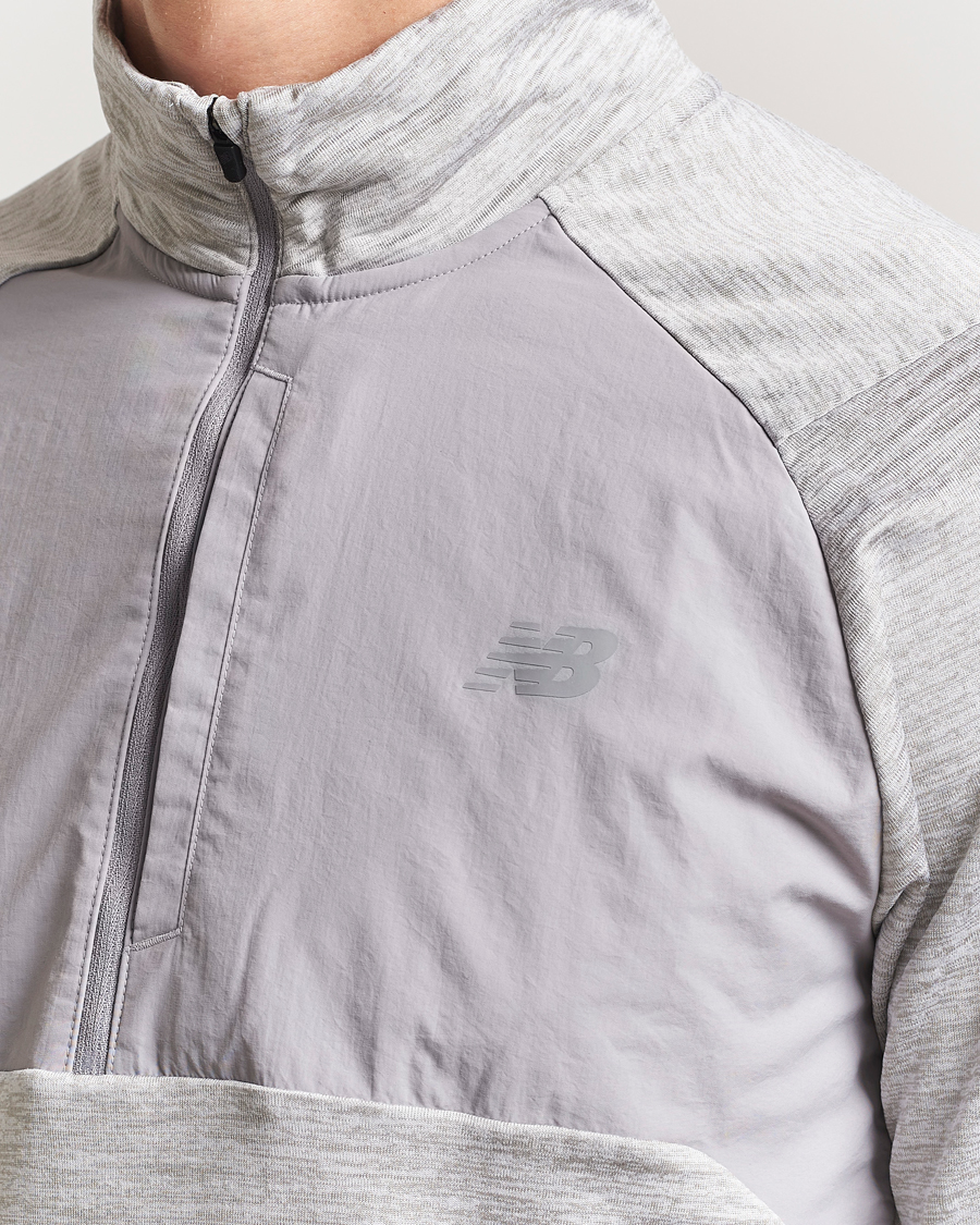 Homme | Pulls Et Tricots | New Balance Running | Heat Grid Half Zip Athletic Grey