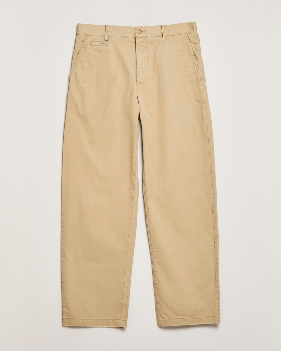 Homme | Pantalons | GANT 240 Mulberry Street | Relaxed Fit Cotton Twill Chinos Woody Beige