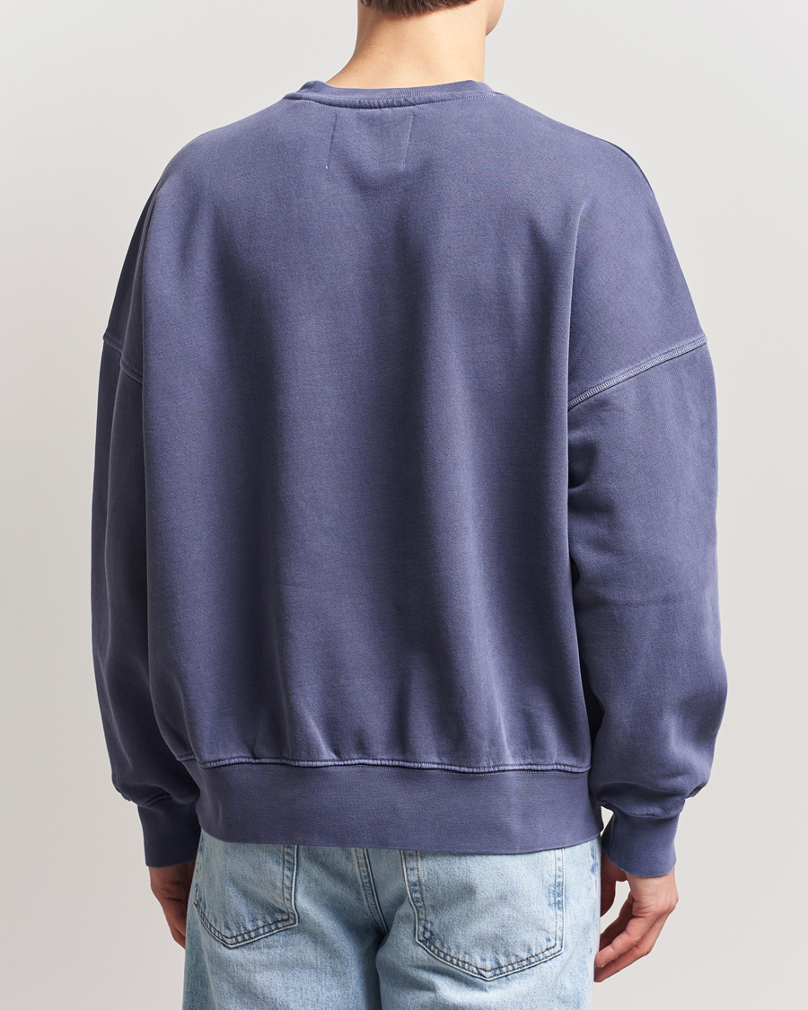 Homme | Pulls Et Tricots | GANT 240 Mulberry Street | Graphic Crew Neck Sweatshirt Dusty Blue Sea