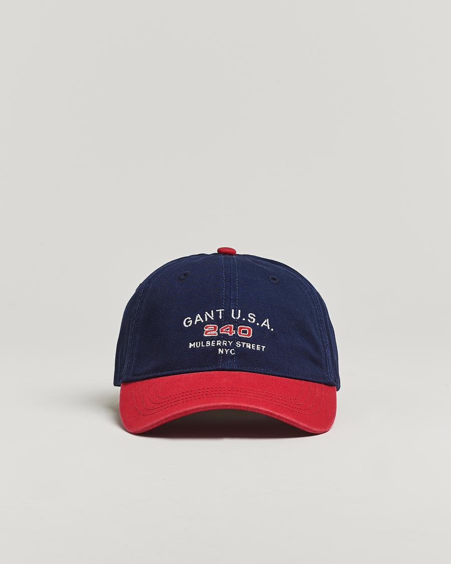 Homme | GANT 240 Mulberry Street USA 240 Cap Classic Blue | GANT 240 Mulberry Street | USA 240 Cap Classic Blue