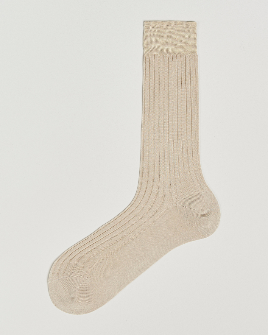 Homme | Sous-Vêtements Et Chaussettes | Bresciani | Cotton Ribbed Short Socks Light Beige