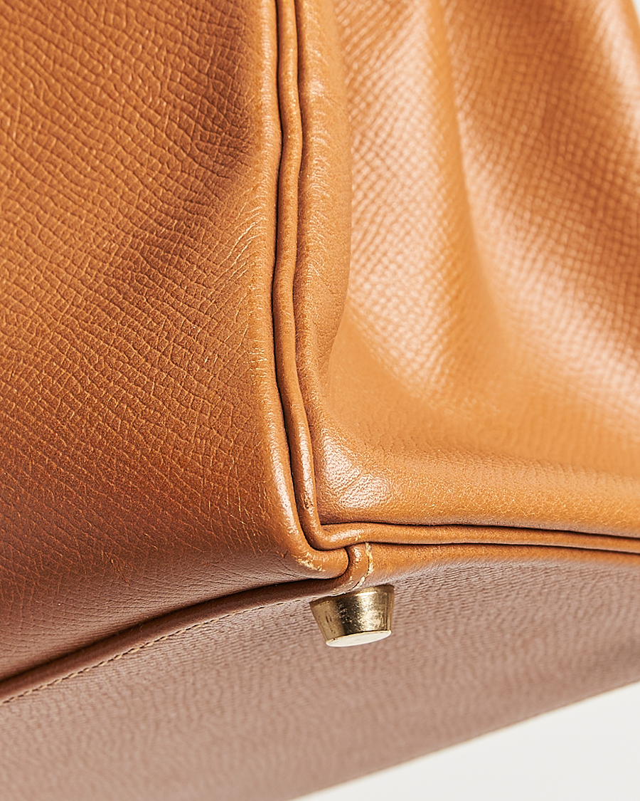 Homme | Hermès Pre-Owned Kelly 35 Courchevel Handbag Gold | Hermès Pre-Owned | Kelly 35 Courchevel Handbag Gold