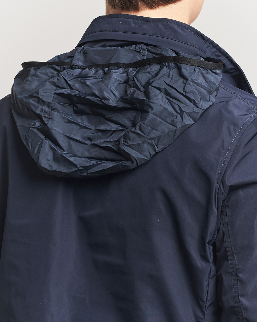 Homme | Manteaux Et Vestes | Incotex | Technical Nylon Field Jacket Navy