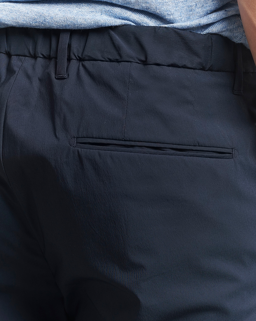 Homme | Pantalons | Incotex | Cotton Poplin Drawstring Pants Navy