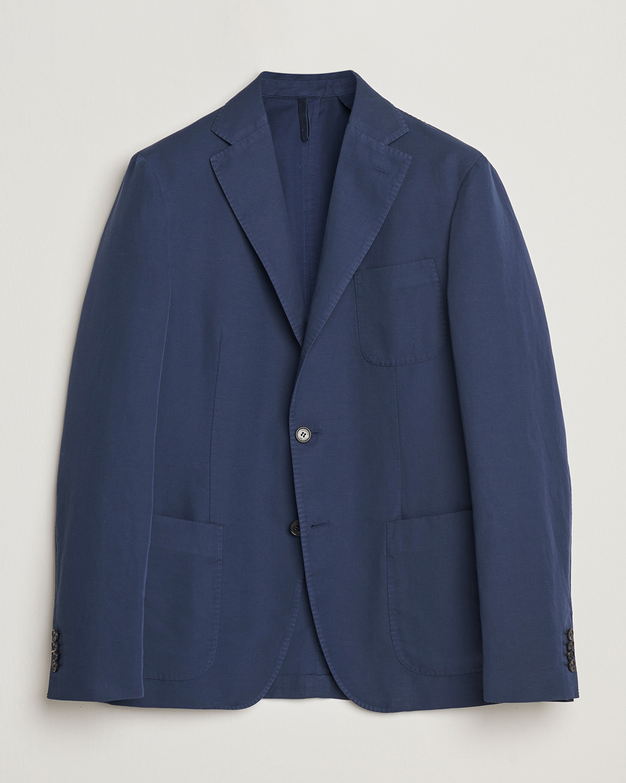 Homme | Blazers | Incotex | Unconstructed Chinolino Blazer Navy