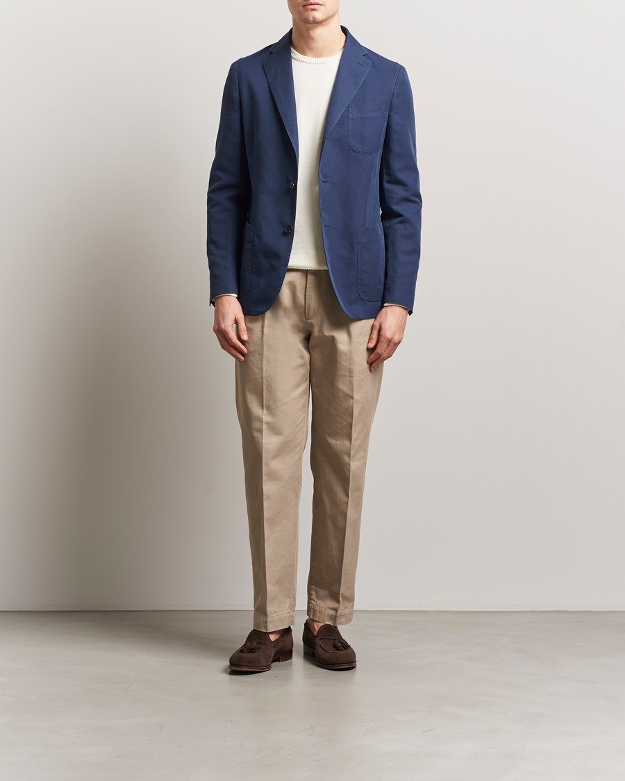 Homme | Blazers | Incotex | Unconstructed Chinolino Blazer Navy