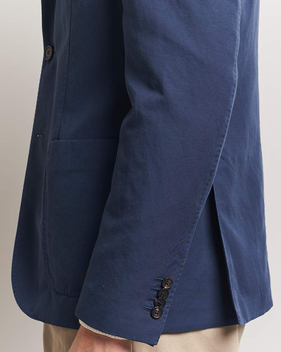 Homme | Blazers | Incotex | Unconstructed Chinolino Blazer Navy