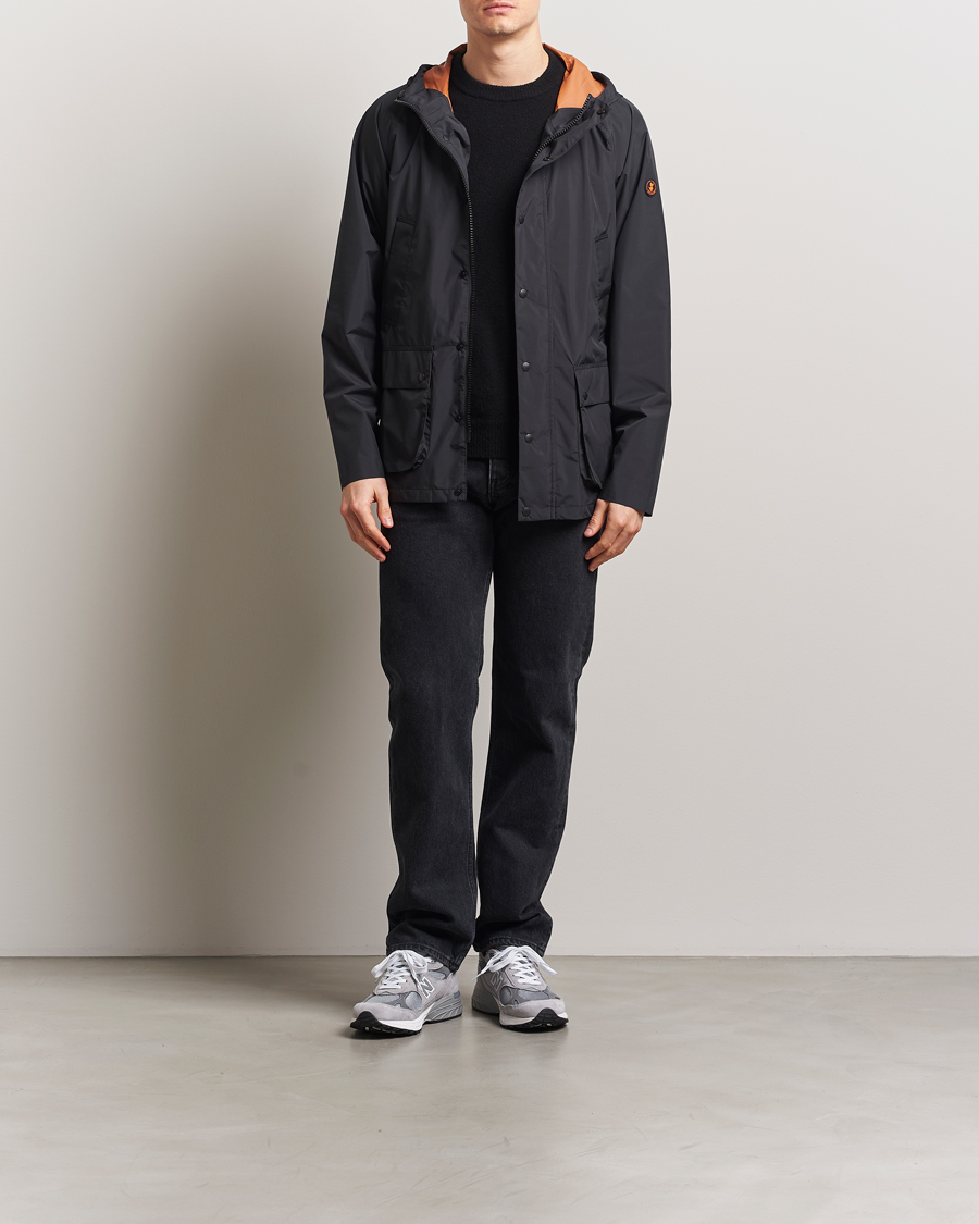 Homme | Manteaux Et Vestes | Save The Duck | Ghibli Wind/Water Resistant Hooded Jacket Black