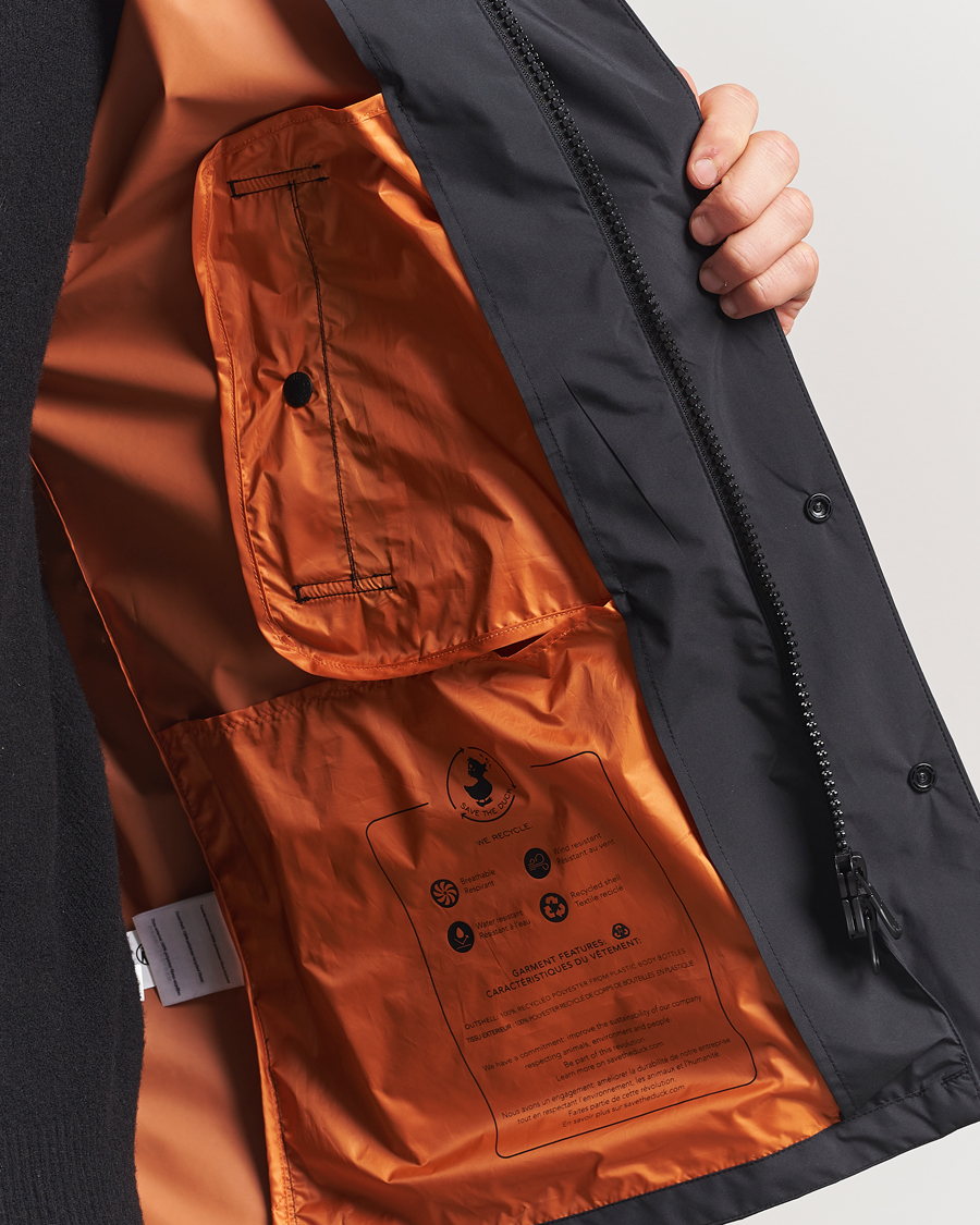 Homme | Manteaux Et Vestes | Save The Duck | Ghibli Wind/Water Resistant Hooded Jacket Black