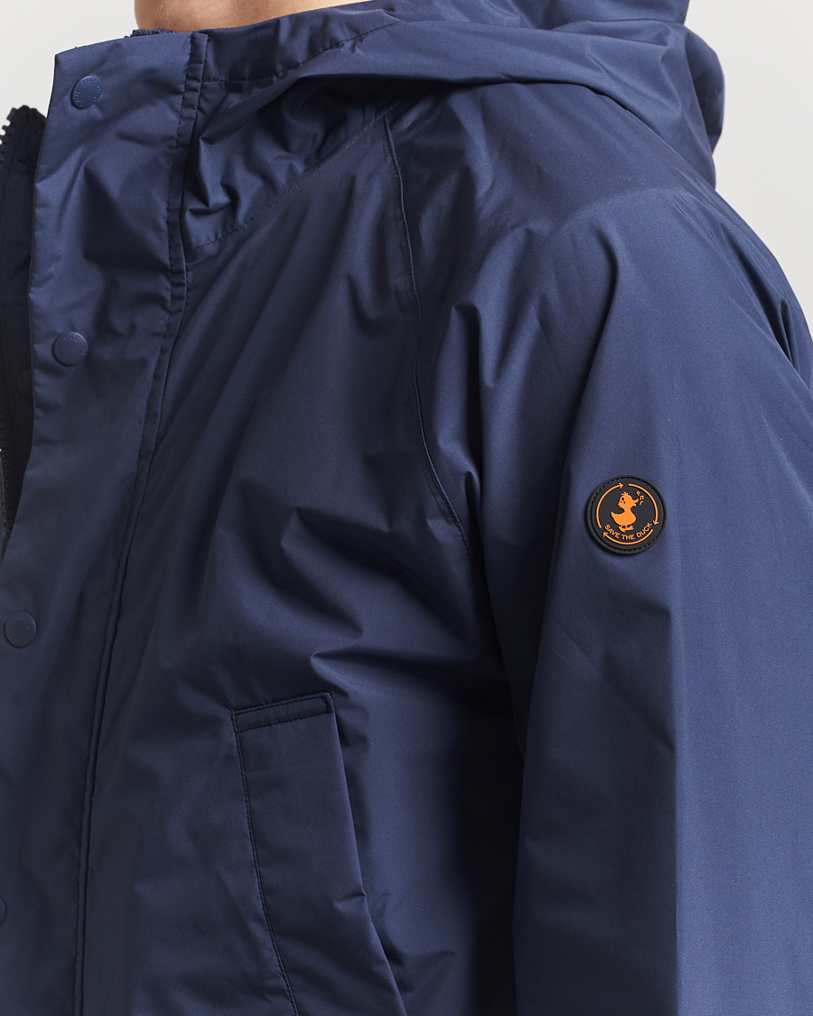 Homme | Manteaux Et Vestes | Save The Duck | Ghibli Wind/Water Resistant Hooded Jacket Navy Blue