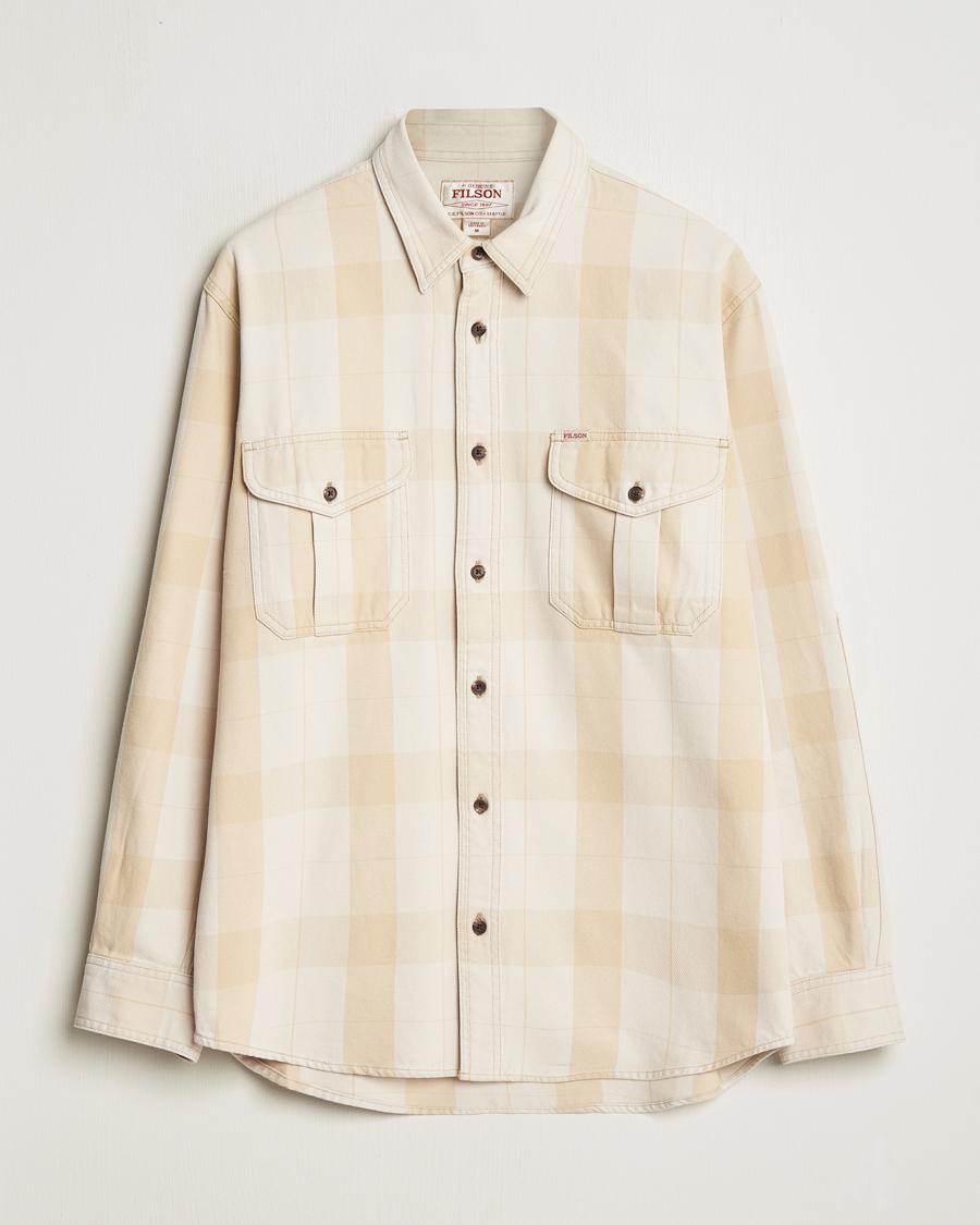 Homme | Chemises | Filson | Vintage Wash Alaska Guide Shirt Light Gray/Khaki