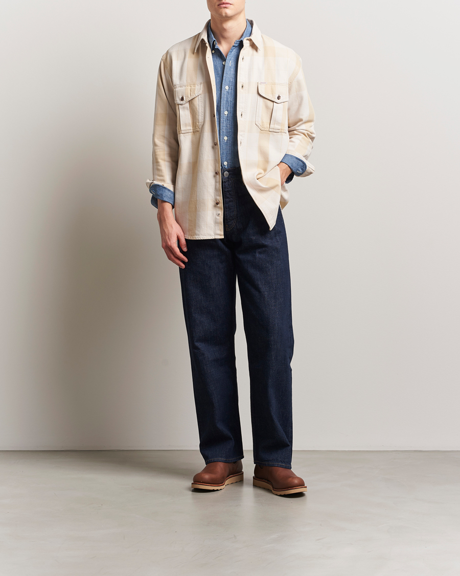 Homme | Chemises | Filson | Vintage Wash Alaska Guide Shirt Light Gray/Khaki