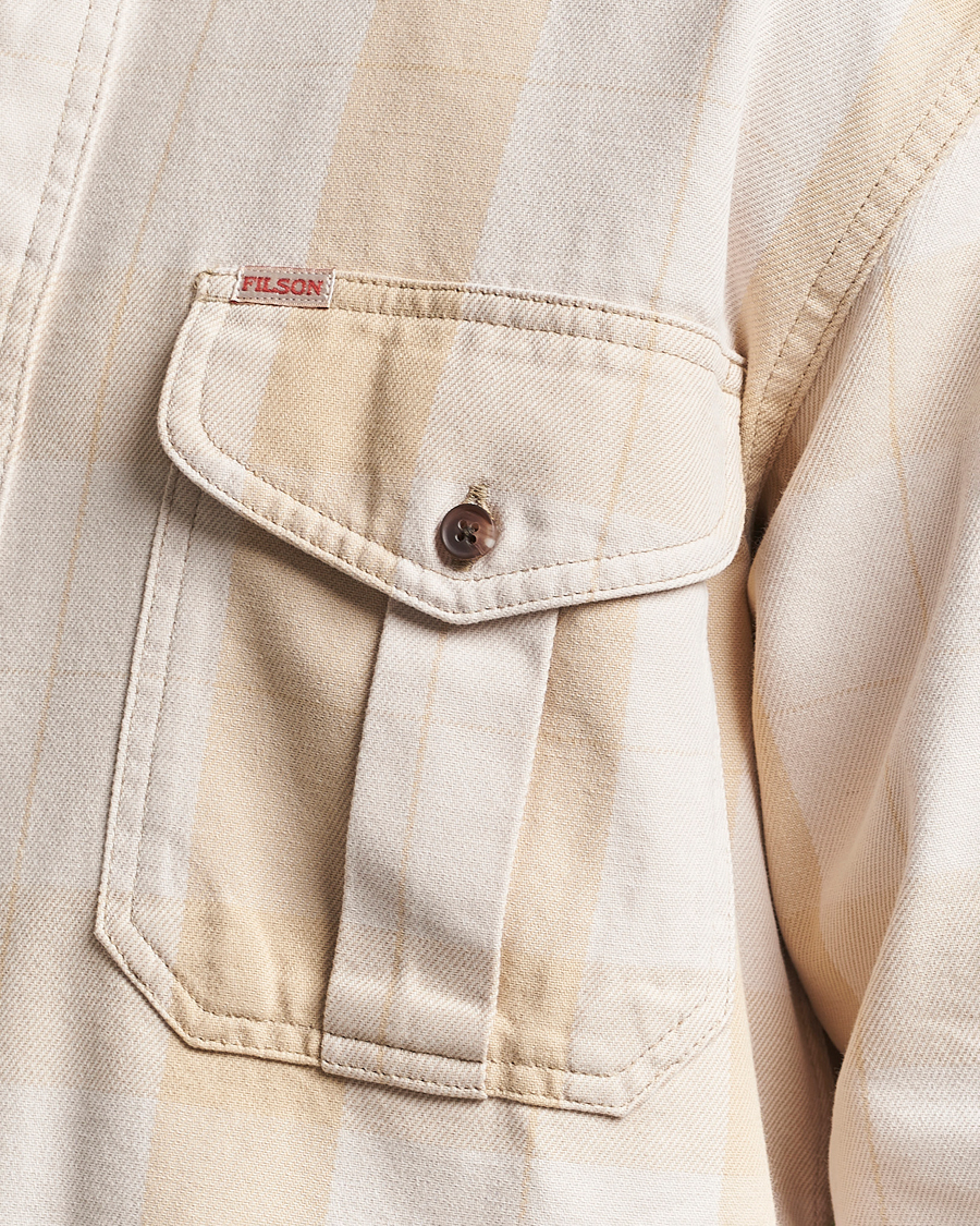 Homme | Chemises | Filson | Vintage Wash Alaska Guide Shirt Light Gray/Khaki