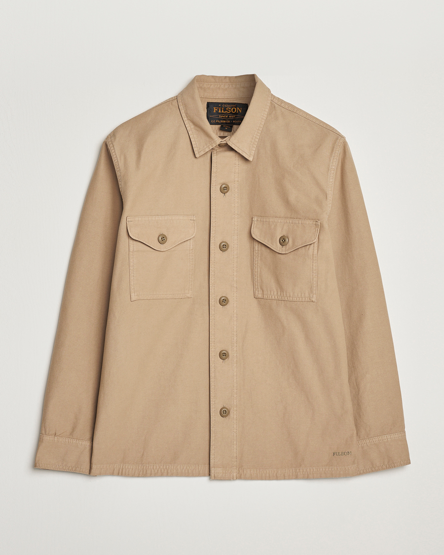 Homme | Chemises | Filson | Reverse Sateen Jac-Shirt Gray Khaki