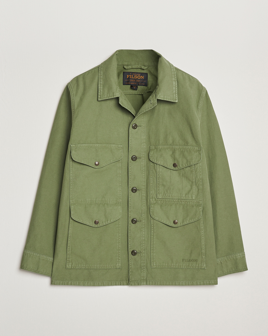 Homme | Manteaux Et Vestes | Filson | Reverse Sateen Field Cruiser Washed Green