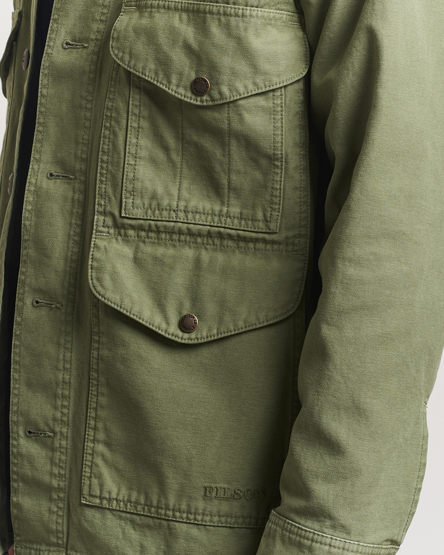 Homme | Manteaux Et Vestes | Filson | Reverse Sateen Field Cruiser Washed Green