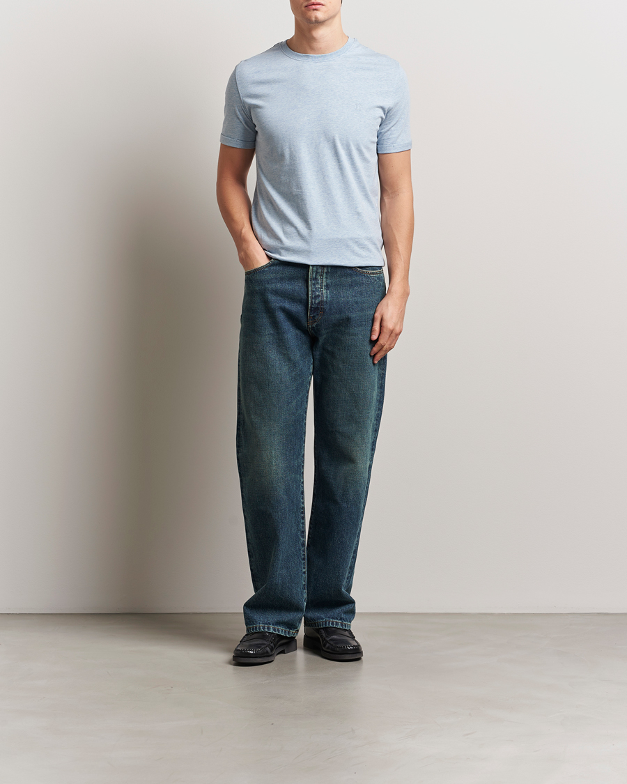 Homme | T-shirts | LES DEUX | Nørregaard Tonal T-Shirt Xenon Blue Melange