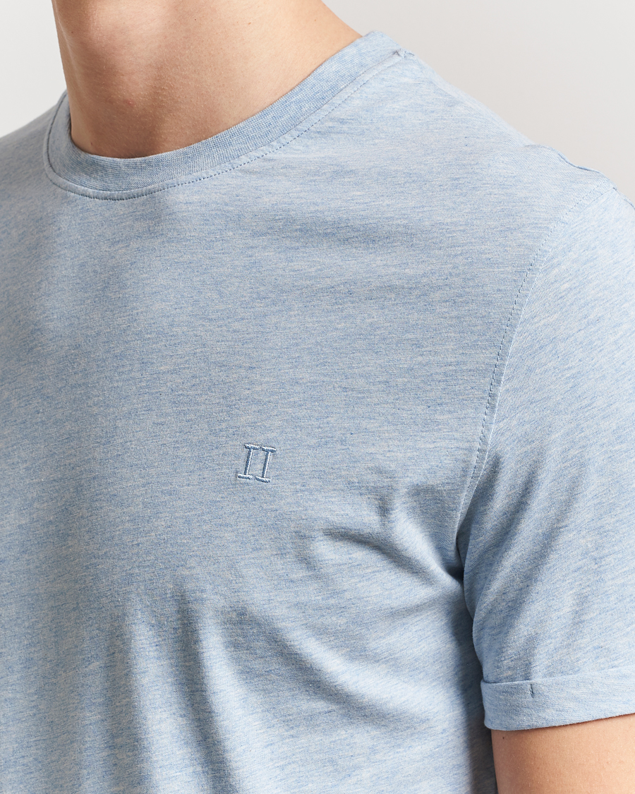 Homme | T-shirts | LES DEUX | Nørregaard Tonal T-Shirt Xenon Blue Melange