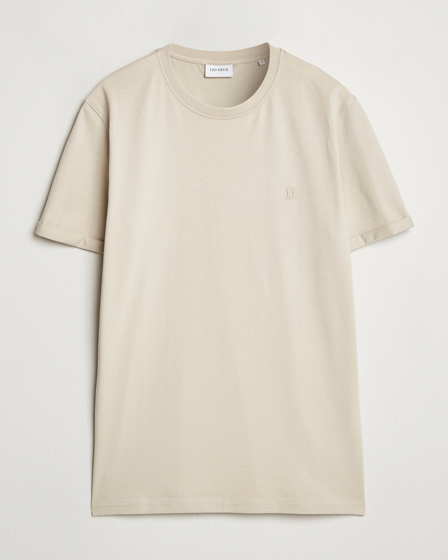Homme | T-shirts | LES DEUX | Nørregaard Tonal T-Shirt Light Sand