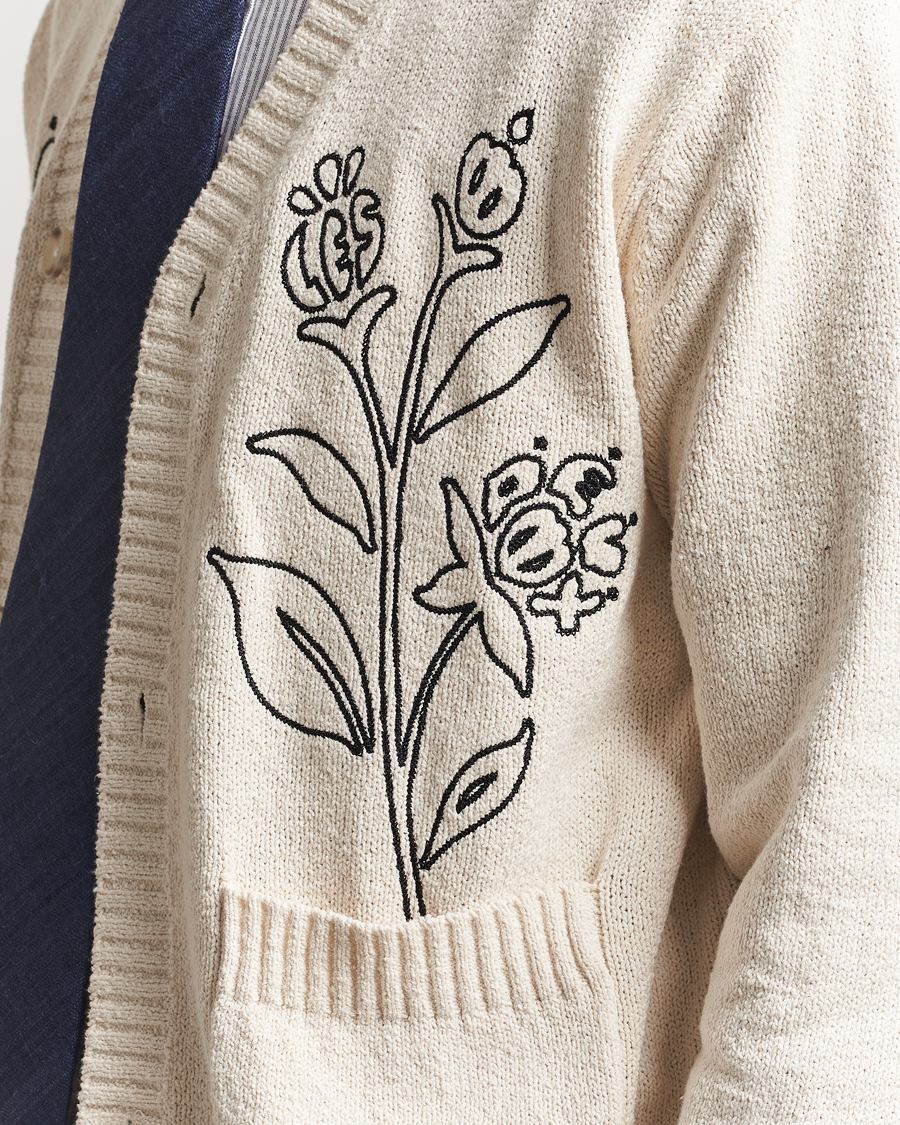 Homme | Pulls Et Tricots | LES DEUX | Brad Embroidery Cardigan Ivory