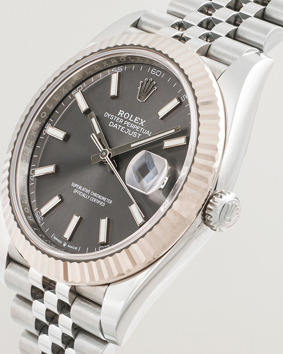 Homme | Rolex Pre-Owned Datejust 41 Rhodium | Rolex Pre-Owned | Datejust 41 Rhodium