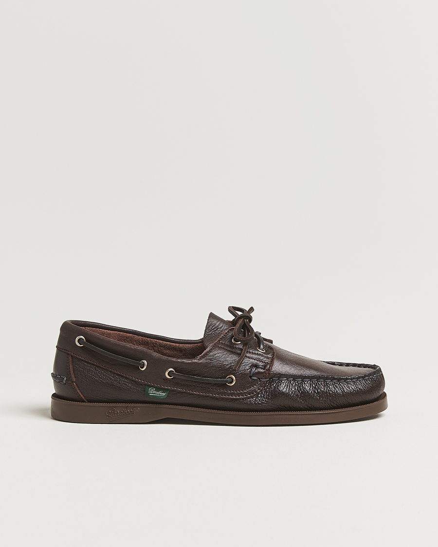 Homme | Paraboot Barth Boat Shoe Marron Deerskin | Paraboot | Barth Boat Shoe Marron Deerskin