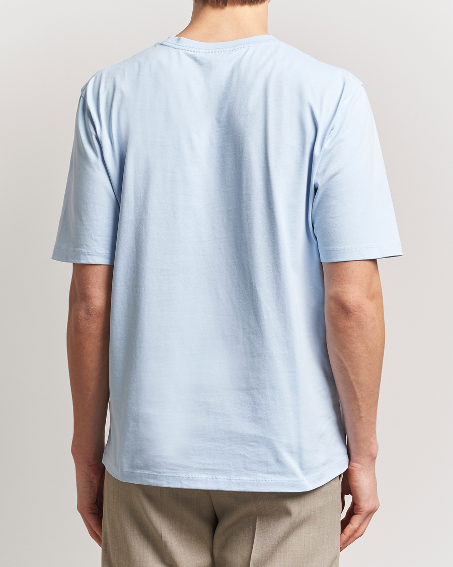 Homme | T-shirts | Tiger of Sweden | Pro Cotton Logo T-Shirt Light Blue