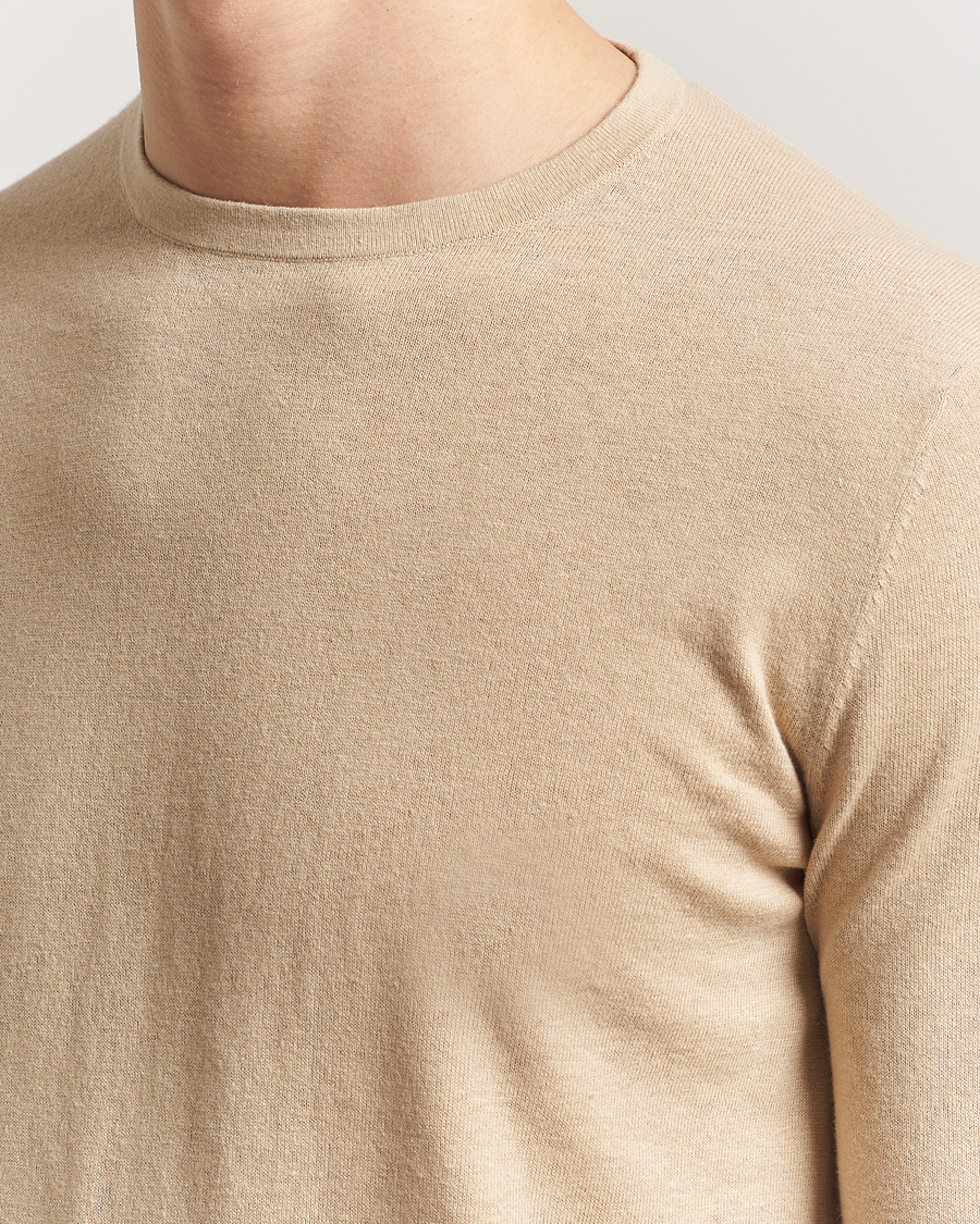 Homme | Pulls Et Tricots | Tiger of Sweden | Connor Linen/Cotton Sweater Practical Beige