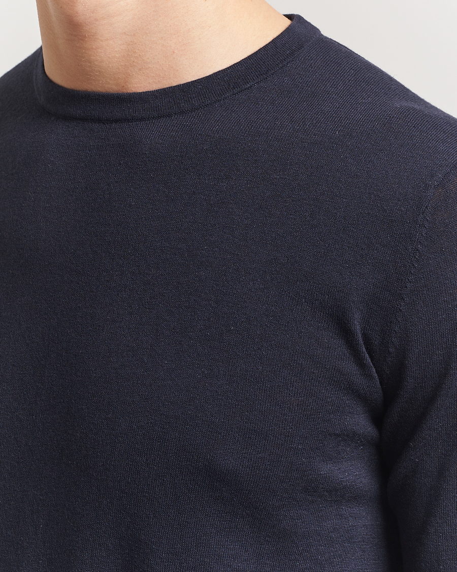 Homme | Pulls Et Tricots | Tiger of Sweden | Connor Linen/Cotton Sweater Light Ink