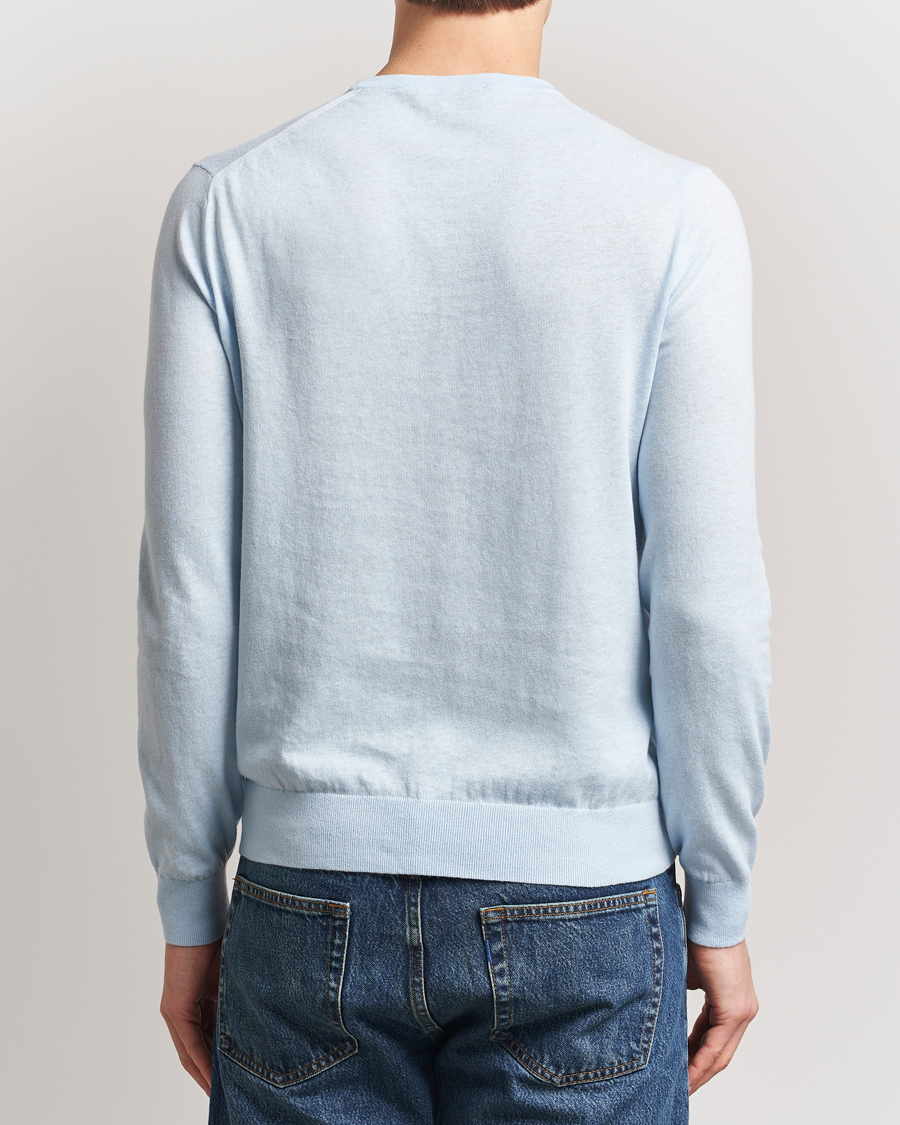 Homme | Pulls Et Tricots | Tiger of Sweden | Connor Linen/Cotton Sweater Light Blue