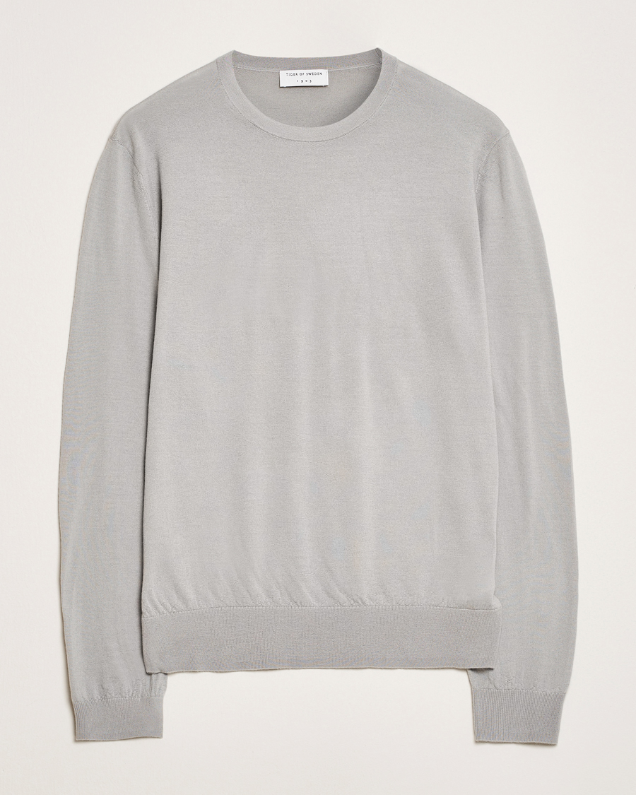 Homme | Pulls Et Tricots | Tiger of Sweden | Connor Merino Sweater Granite