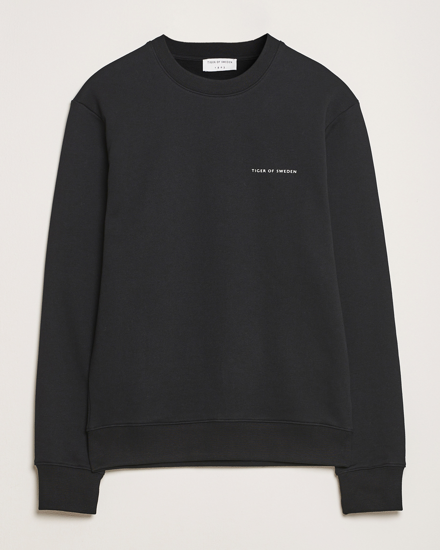 Homme | Pulls Et Tricots | Tiger of Sweden | Emerson Crew Neck Sweatshirt Black