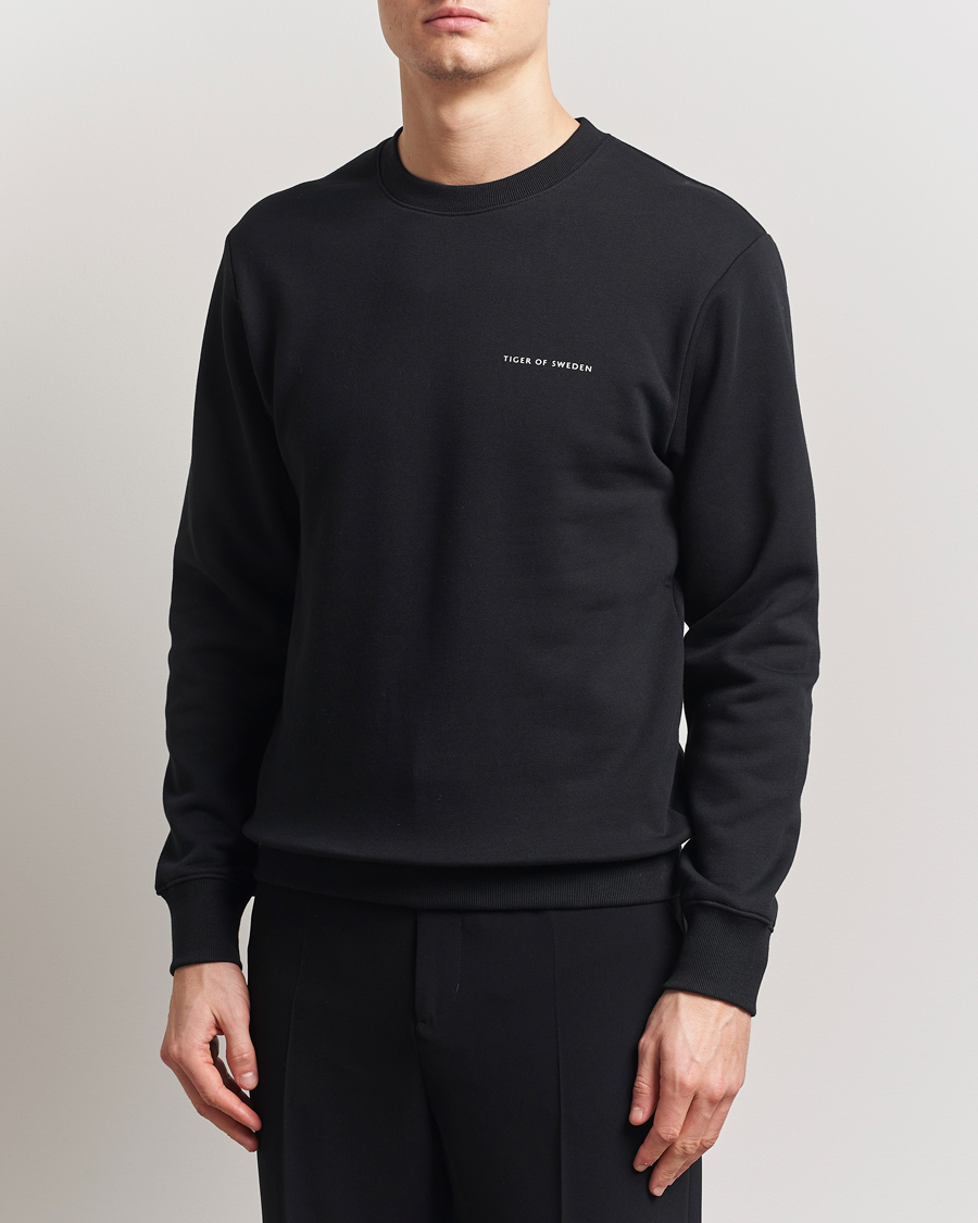 Homme | Pulls Et Tricots | Tiger of Sweden | Emerson Crew Neck Sweatshirt Black