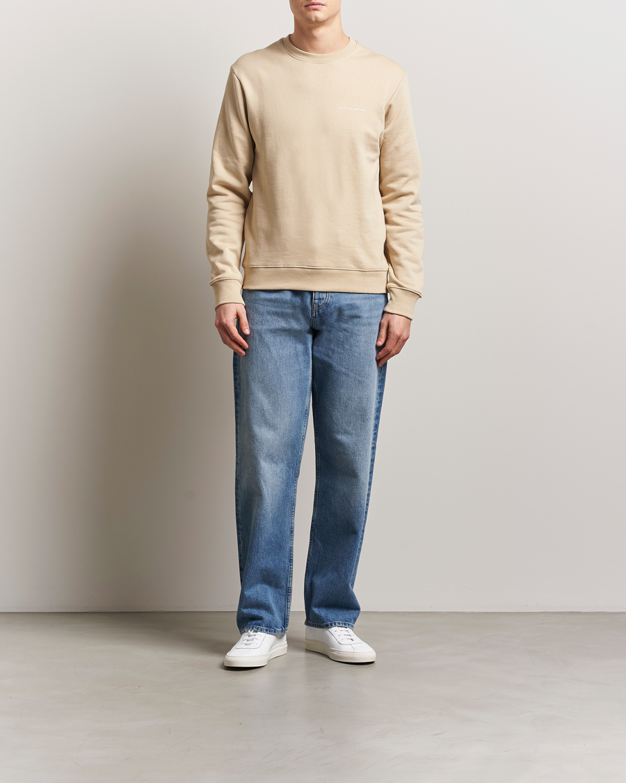 Homme | Pulls Et Tricots | Tiger of Sweden | Emerson Crew Neck Sweatshirt Practical Beige