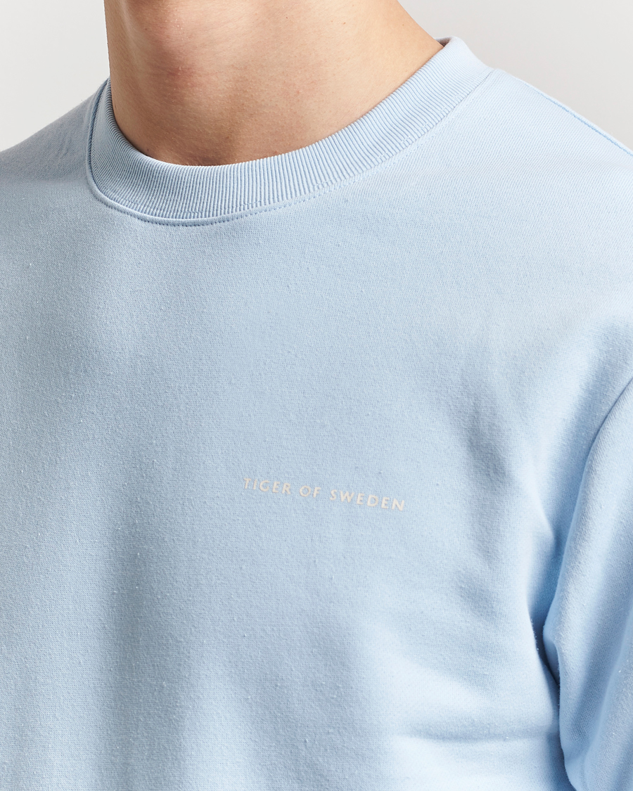 Homme | Pulls Et Tricots | Tiger of Sweden | Emerson Crew Neck Sweatshirt Light Blue