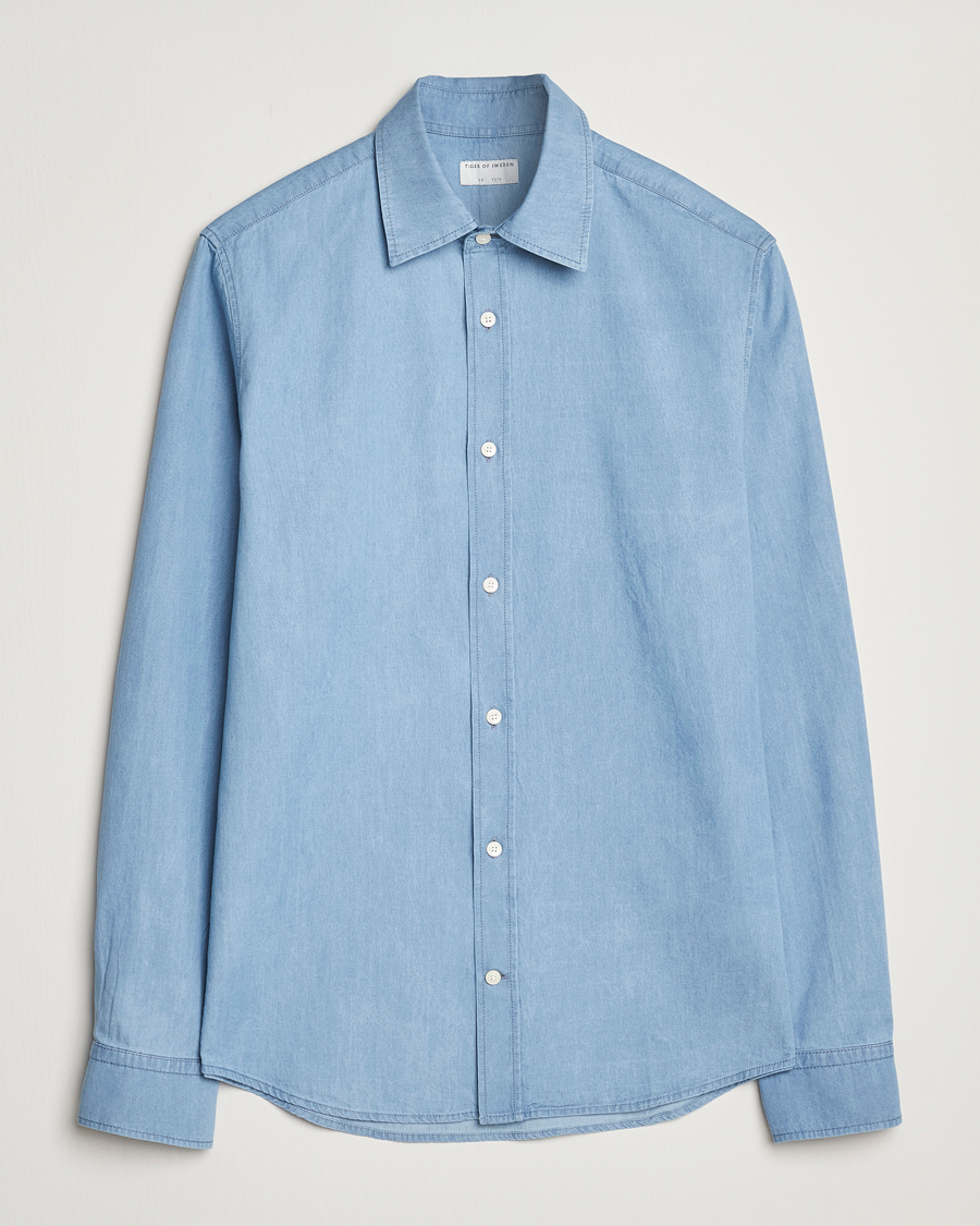 Homme | Chemises | Tiger of Sweden | Lowan Denim Shirt Blue