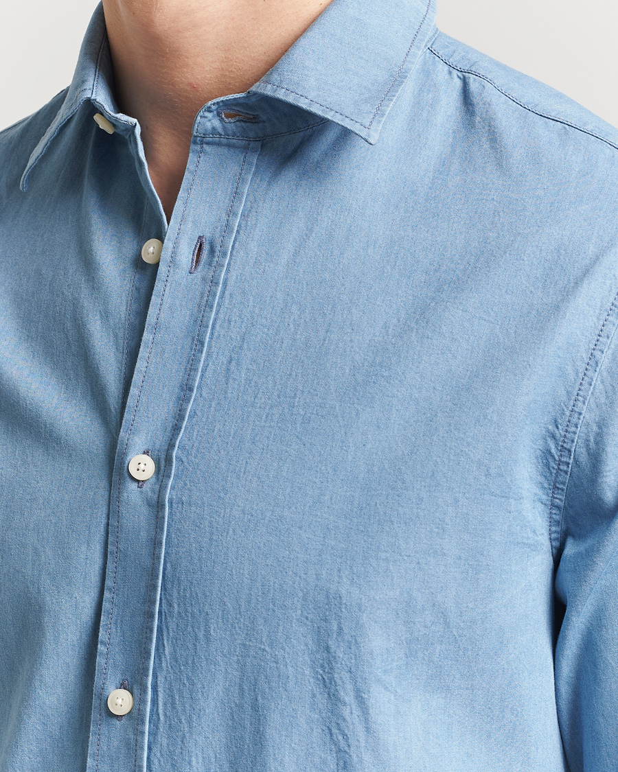 Homme | Chemises | Tiger of Sweden | Lowan Denim Shirt Blue