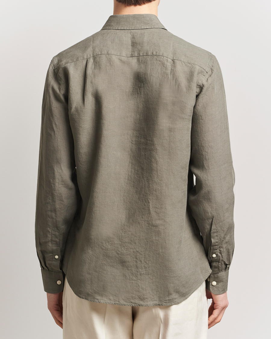 Homme | Chemises | Tiger of Sweden | Spenser Linen Shirt Thyme Green