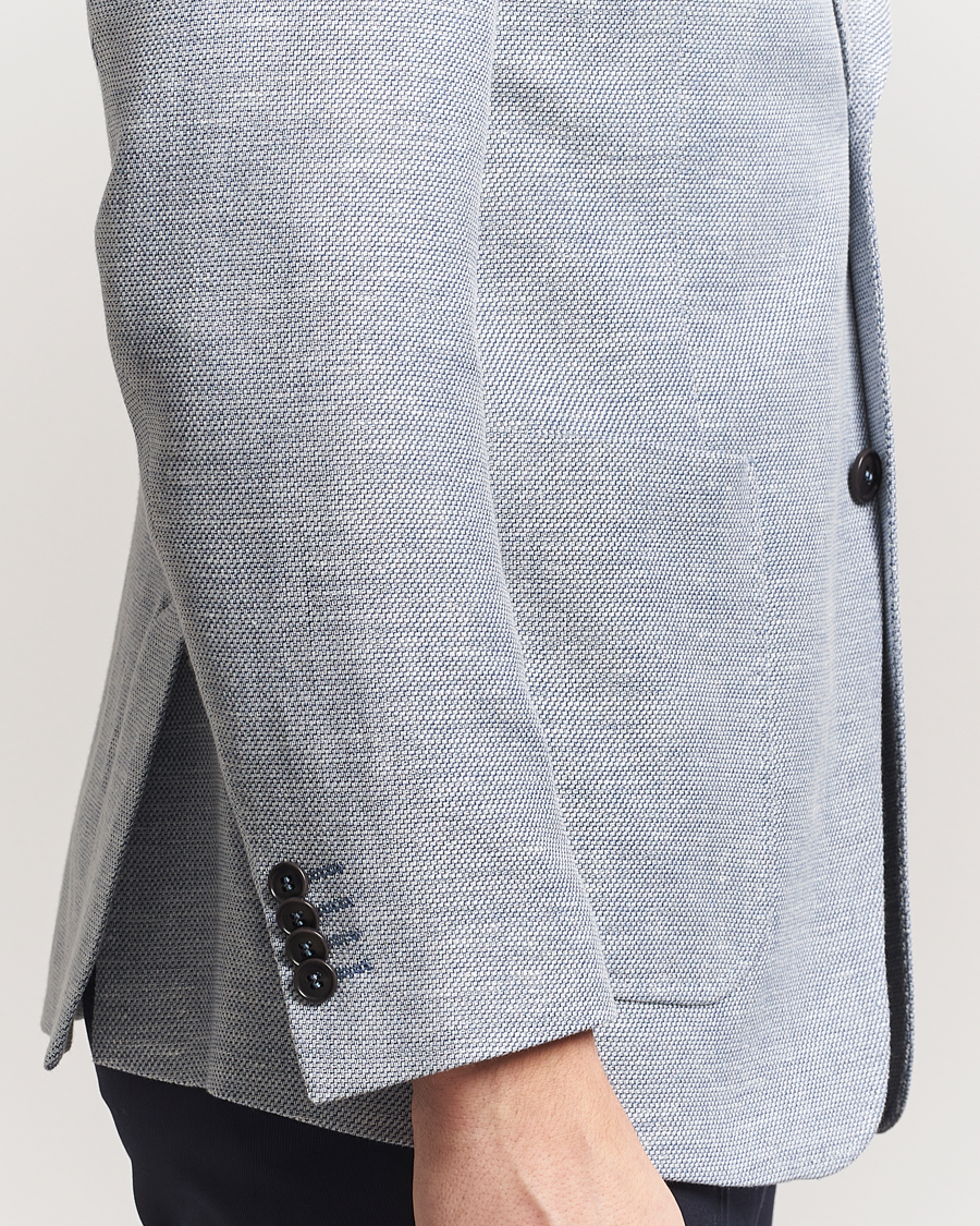 Homme | Blazers | Tiger of Sweden | Justin Linen/Cotton Structured Blazer Deep Blue