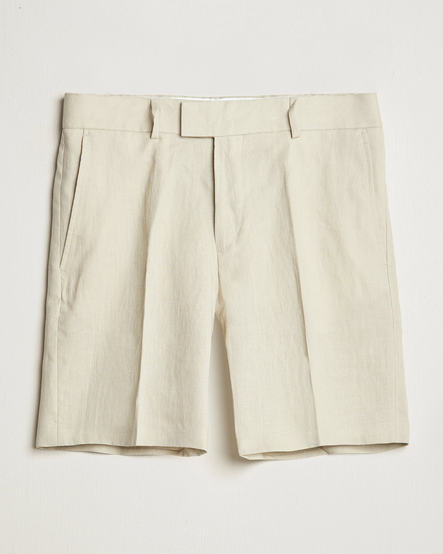 Homme | Shorts | Tiger of Sweden | Thiago Linen Shorts Cream Sand