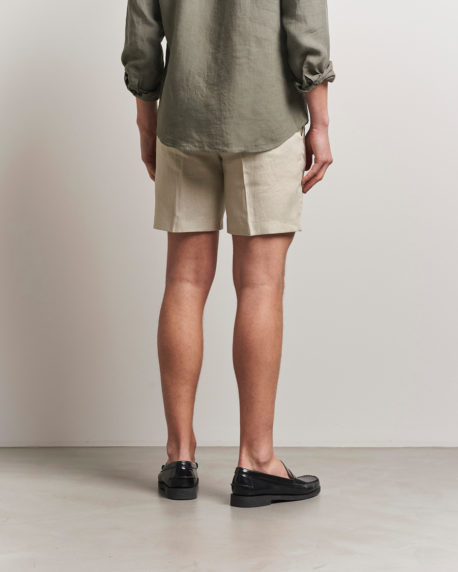 Homme | Shorts | Tiger of Sweden | Thiago Linen Shorts Cream Sand