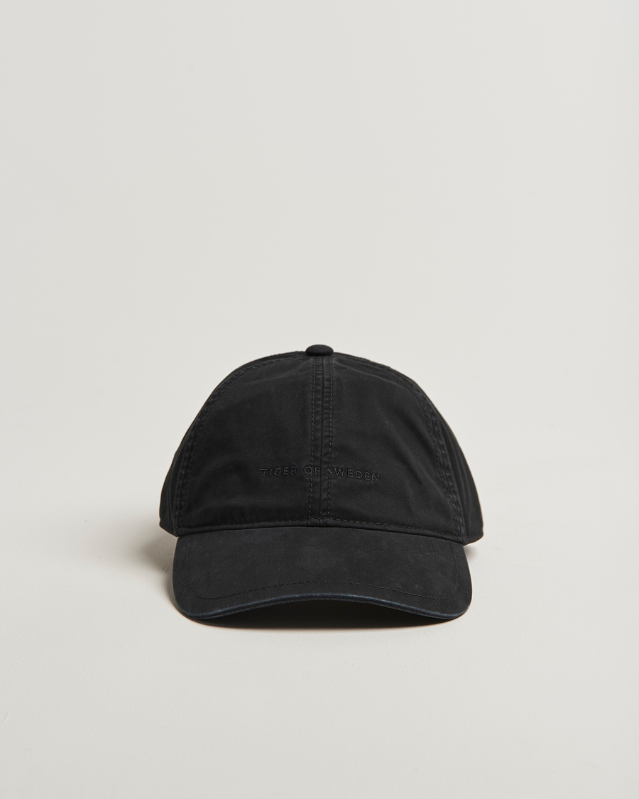 Homme | Tiger of Sweden Hent Washed Logo Cap Black | Tiger of Sweden | Hent Washed Logo Cap Black