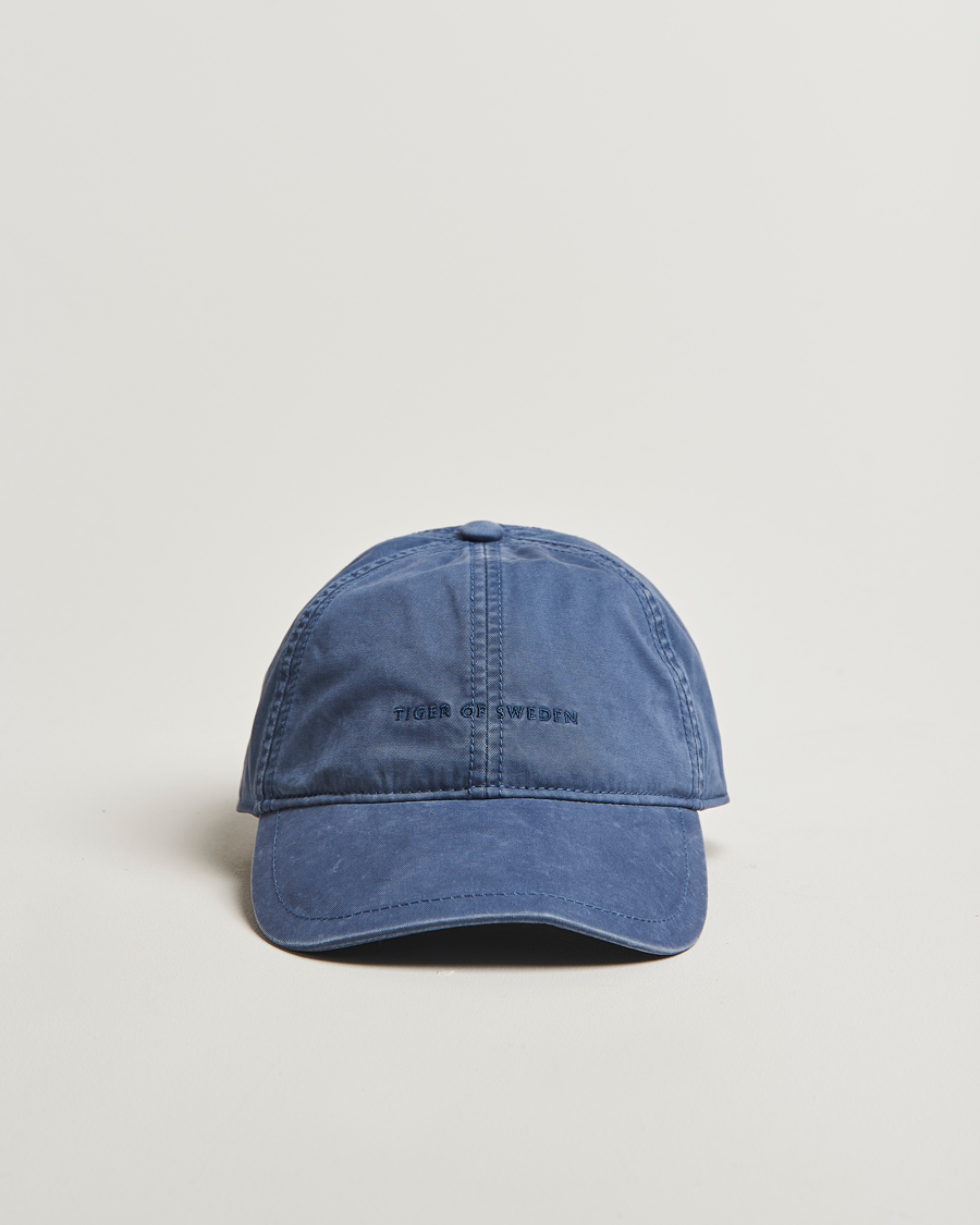 Homme | Tiger of Sweden Hent Washed Logo Cap Bering Sea | Tiger of Sweden | Hent Washed Logo Cap Bering Sea