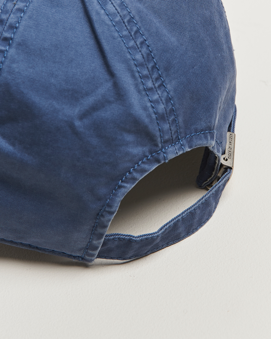 Homme | Tiger of Sweden Hent Washed Logo Cap Bering Sea | Tiger of Sweden | Hent Washed Logo Cap Bering Sea